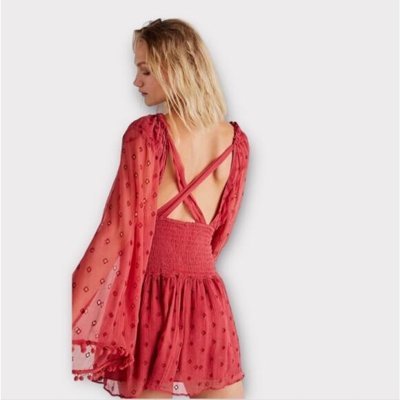 Free People Della Sole Beaded Embroidered Small Mini Dress - Picture 12 of 15